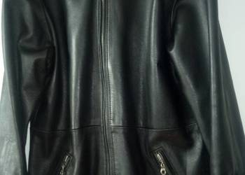 Plaszcz skorzany elegandzki