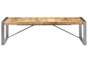 Stolik kawowy 140 x 70 x 40 cm surowe drewno mango WM-321587