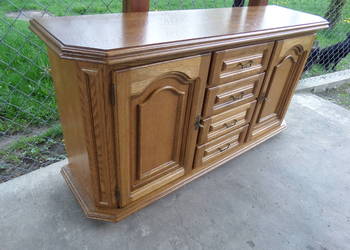 witrna kredens dębowa drewniana stan BDB wysyłka dowóz