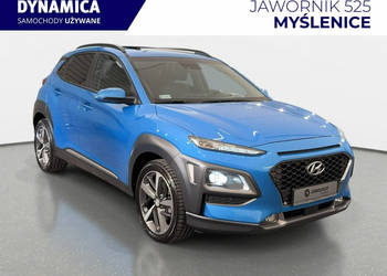 Hyundai Kona 1.6T-GDI 177KM DCT AWD 2018/2019 r., salon PL, serwisowana, k…