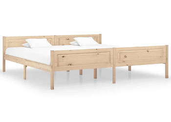 Rama łóżka z litego drewna sosnowego 200 x 200 cm WM-322102