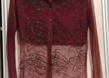 Bluzka ozdobna,kolor burgund Bluzka ozdobna,kolor burgund