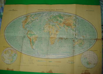 Mapa Fizyczna Świata.