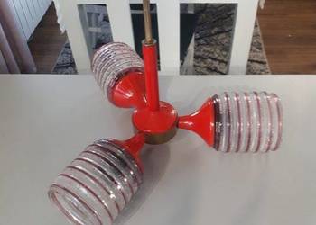 Lampa sufitowa PRL trójramienna