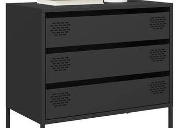 Szafka czarna 68x39x585 cm stal walcowana na zimno WM-851292