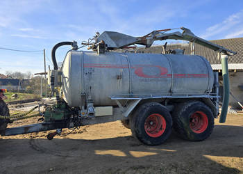 Wóz asenizacyjny JAKO 14000 (14 m3) tandem skrętny, ramię, turbo napełniacz