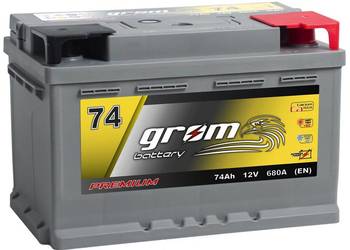 Akumulator 74Ah 680A  GROM PREMIUM