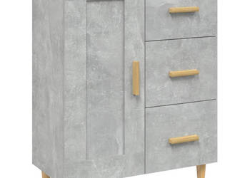 Szafka szarość betonu 695x34x90 cm materiał drewnopochodny WM-812226