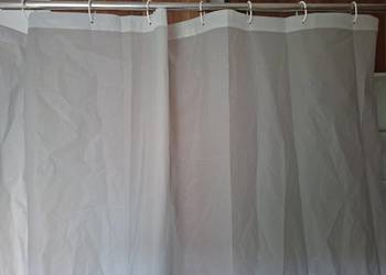 Kurtyna zasłona prysznicowa szara 180x200cm