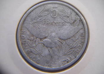 Stare monety 5 frank 1952 Nowa Kaledonia