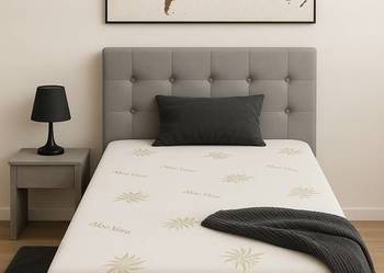 120x200 łozko tapicerowane pojemnik+materac