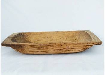Stara Drewniana Niecka Koryto Dłubanka 56cm Rustykalna do wyrabiania ciasta