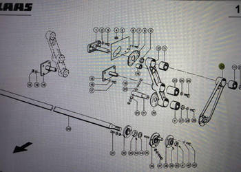 Drąźek Korby Claas 370-340 Nr kat. 000 647 473 2 Nr kat. 000 647 473 2