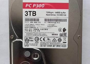 Toshiba HDD 3TB SATA 3,5" 7200RPM (mało używany)