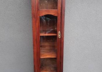Stary secesyjny słupek szafka biblioteka witryna dąb D027