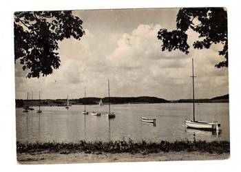 OLSZTYN JEZIORO UKIEL POTOCZNIE KRZYWE CZARNO BIAŁA