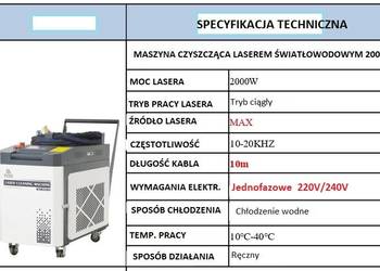 Laser czyszczący 2000W