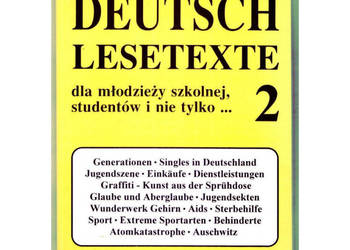 Deutsch Lesetexte dla młodzieży szkolnej, studentów i nie tylko 2