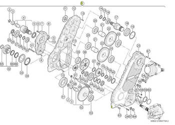 Claas Jaguar 970 - przekładnia rozdzielająca 0013249115