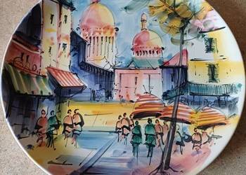 vintage talerz dekoracyjny