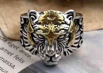 Sygnet lew srebro 925 srebro Pruba luksusowy