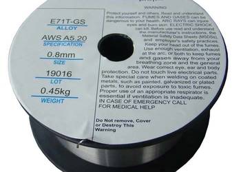 Drut proszkowy samoosłonowy KING-S fi 0,8 mm 0,45kg