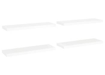 vidaXL Półki ścienne, 4 szt, białe, 80x23,5x3,8 cm,（SKU:323816）
