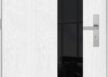 Drzwi wejściowe GADOT 72 mm SA-3 GLASS PEŁNE PREMIUM BLACK 90 P/L 4 KOLORY