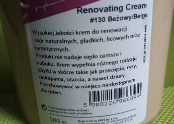 Krem do renowacji skór kolor Beż