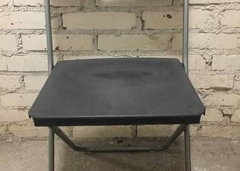 KRZESŁO Składane IKEA GUNDE Czarne 002.177.97
