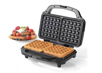 Gofrownica Tiross 1385 1000 W srebrny/szary