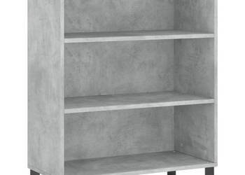 Regał szarość betonu 695x325x90 cm materiał drewnopochodny WM-828392