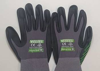 Rękawice robocze nitrylowe nakrapiane Verken NitroFlex Dots r.8-9-10