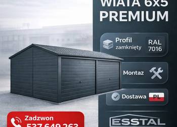WIATA – GRAFIT  Garaż Blaszany |Hala|RAL|Garaże – ESSTAL-