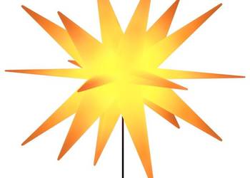 vidaXL Ozdoba świetlna LED na kołku, składana, żółta, 57（SKU:356192）