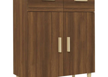 Komoda brązowy dąb 695x34x89 cm materiał drewnopochodny WM-817359
