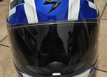 Kask motocyklowy Scorpion EXO 391 rozmiar M 58cm biały niebieski