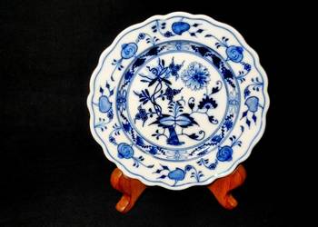 Talerz kobaltowy Meissen