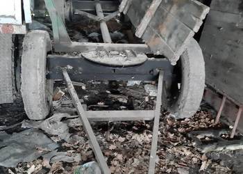 Przyczepa, duzy wóz przewozu słupów