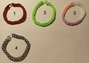 Bransoletki z gumeczek robione ręcznie