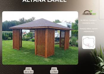 Altana drewniana LAMEL 3×3