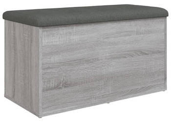 Ławka ze schowkiem szary dąb sonoma 82x42x45 cm WM-835052