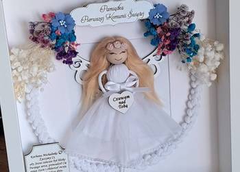 Pamiątka Pierwszej Komunii Świętej Anioł stróż