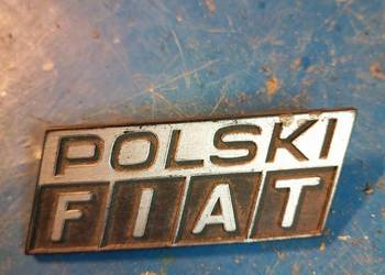 Emblemat, logo, znaczek Polski Fiat oryginał z epoki