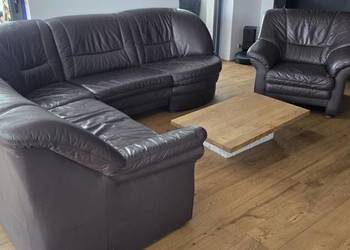 Skórzany narożnik + fotel