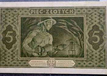 5 zł 1926 rok Górnik B.rzadki stan 2 -.