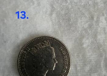 Moneta 5 five pence z roku 1990