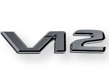 MERCEDES SL SLK CL W140 W221 Emblemat klapy tyl V12 ORYGINAL