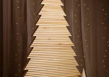 Choinka drewniana ekologiczna, naturalne drzewko świąteczne 160 cm