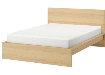 Rama łóżka MALM Ikea 196x209 + wkład/stelaż pod materac